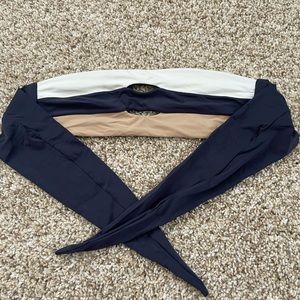 Bandeau slit bikini top by Pilyq